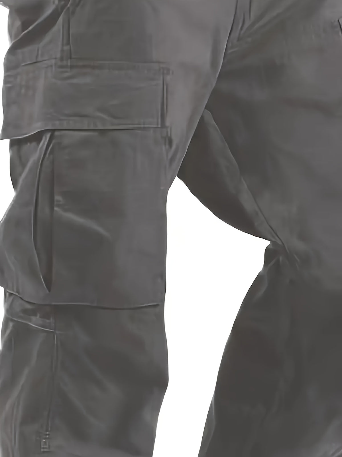 4pcs & Teen Loose-Fit Cargo Pants - Wide Work Pants with Elastic Drawstring Waist, Multiple Utility Pockets, Heavy-Duty for Outdoor,, Farming - Machine Washable Spring/Fall Season Pants Suitable for Teens & Adults, Perfect fo