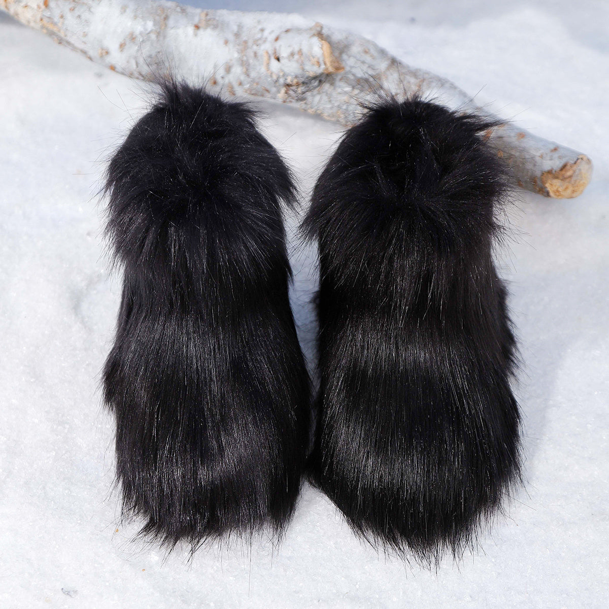 Girls' Winter Boots with Tassel - Slip-On Closure, Non-Slip Rubber Sole, Warm faux fur Lining - Mid-Calf Cold Weather Boots for Snow, Ice