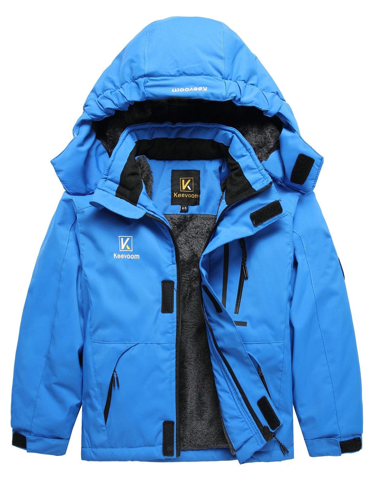Keevoom Boys Winter Coat Ski Jacket Windproof Kids Snowboard Warm Snow Coat High Quality Outdoor Hooded Ski Coats