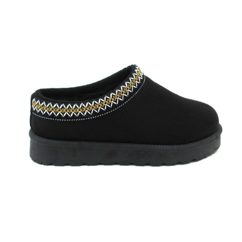 Women Winter Slip On Warm Faux Fur Lined Suede Snow Boots