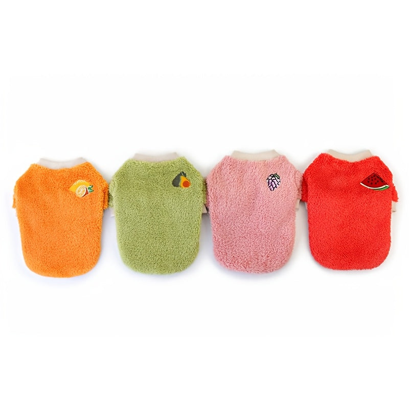 4pcs Set Of New Autumn And Winter Pet Clothing, Small And Medium-sized Dog Clothing, Pomeranian Warm Fleece Jacket, Two-legged Jacket, Dog Jacket, Dog Coats for Small Dogs, Dog Coat, Cold Weather Dog Apparel, Seasonal Dog Wea