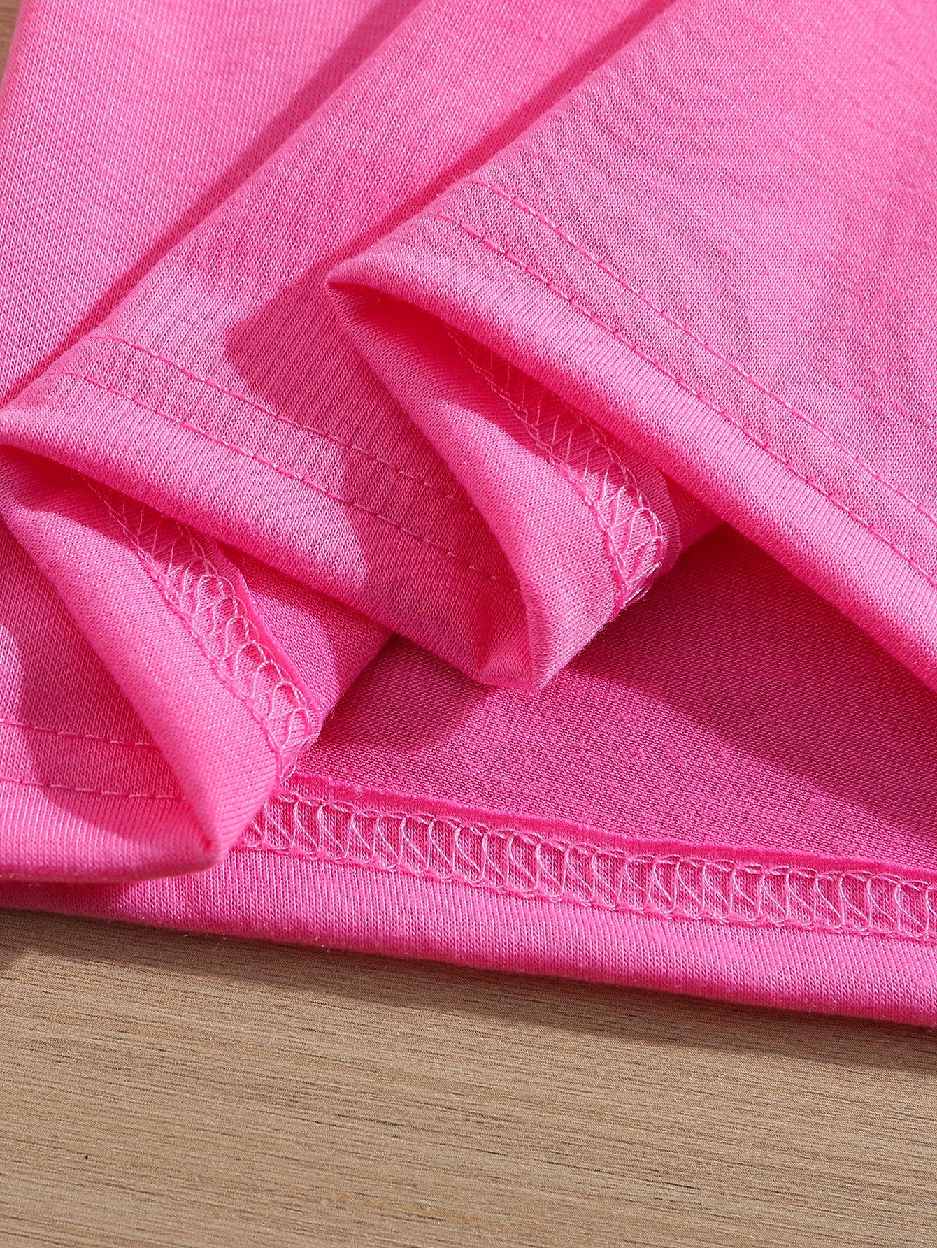 [Girls' Butterfly T-Shirt Set] 5pcs Set of Girls' New Fashionable Round Neck Short Sleeved T-shirt with Interesting Butterfly Pattern Print, Comfortable Polyester Fiber Casual Summer Top