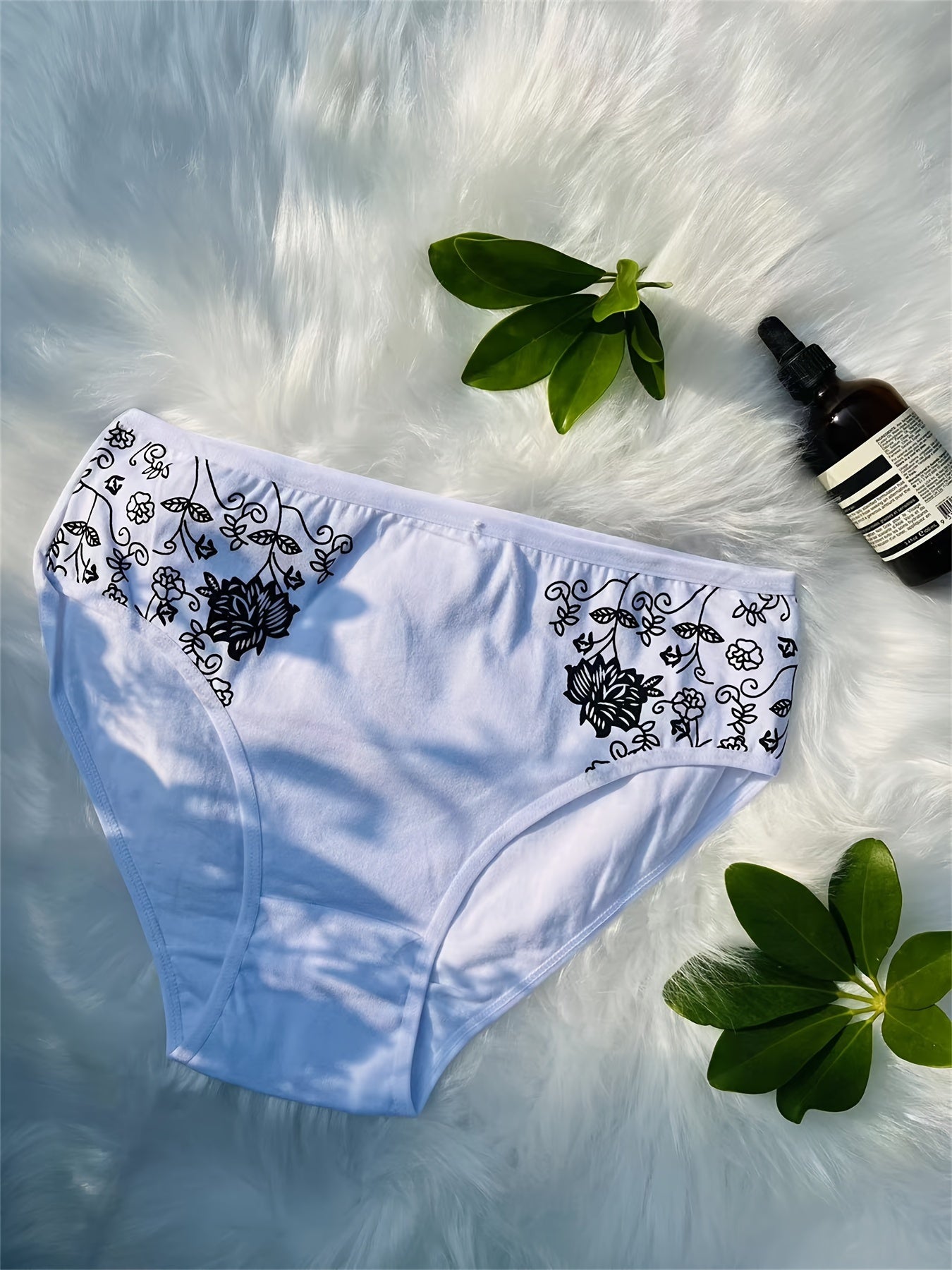 12pcs/Set Mid Waist Pure Print Panties Women Body Slimming Underwear Breathable Ladies Briefs Sexy Comfort Ladies Lingerie (6 Color Random Delivery)