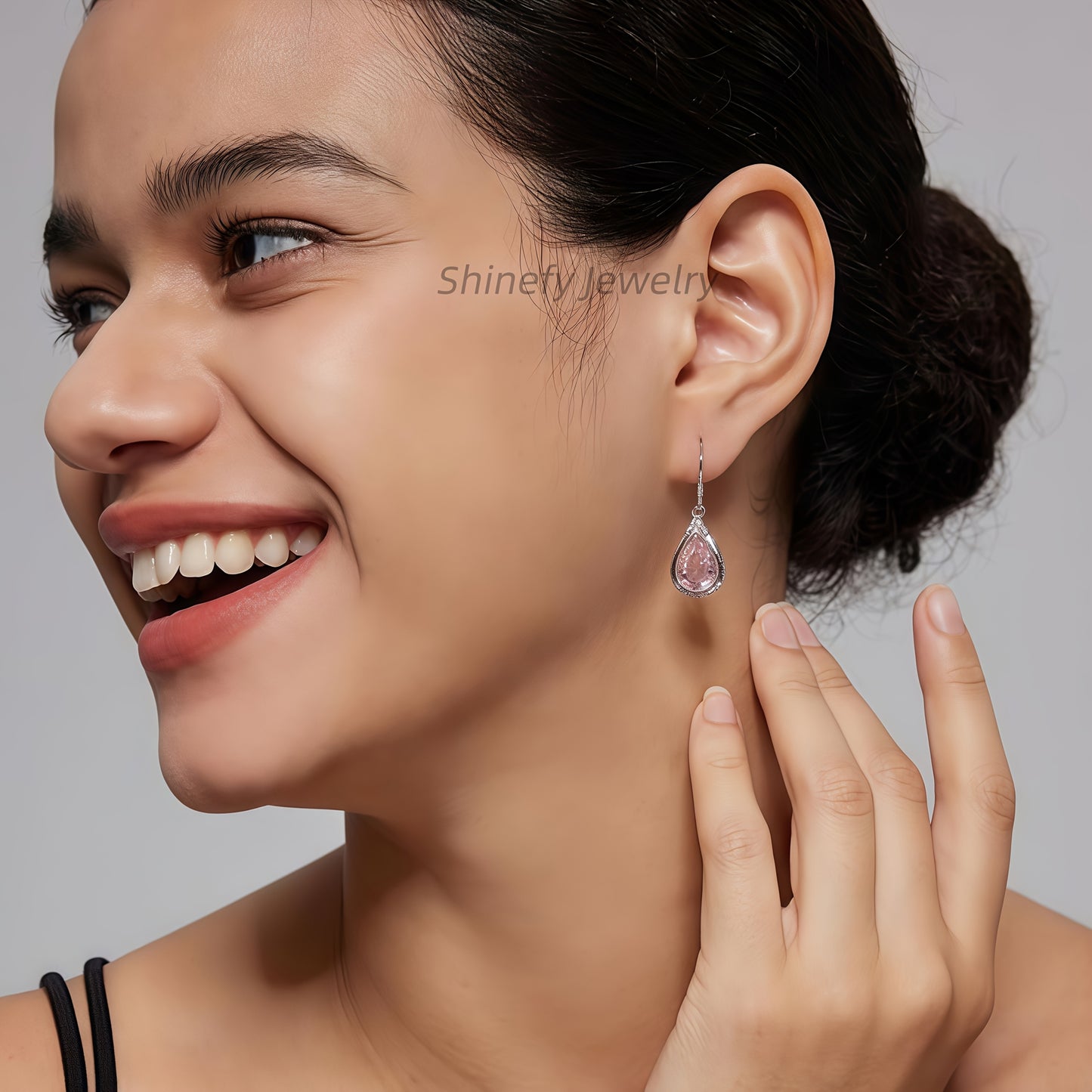 925 Sterling Silvery Teardrop Moissanit Drop Dangle Earrings for Women Pear Cut VVSD Moissanit Dangle Earrings Hypoallergenic Jewelry, Wedding, Carnival, Thanksgiving, Christmas, Birthday Send Lovers Send Family Send Friends