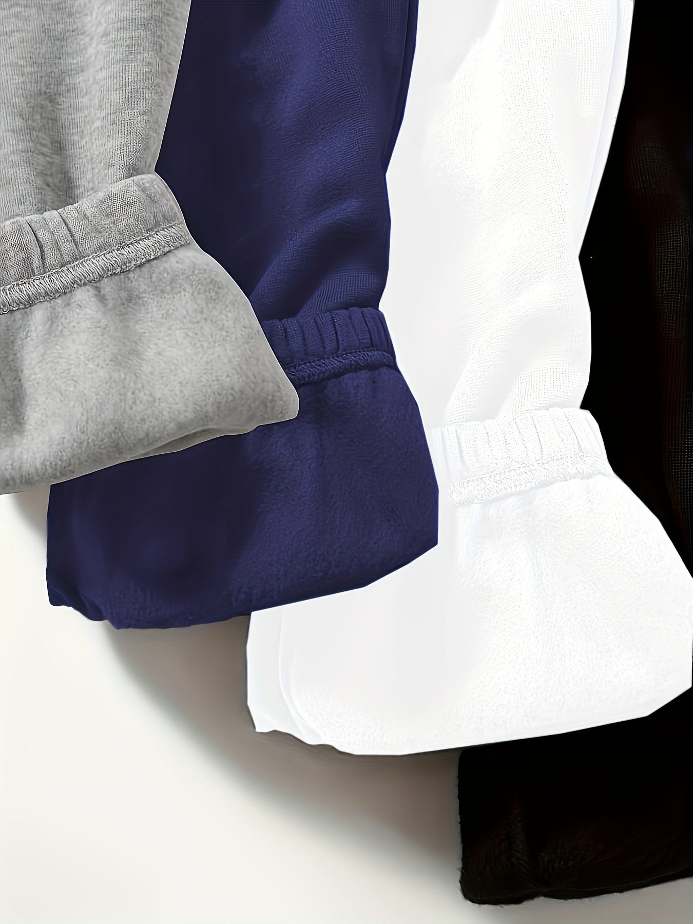 [4 Pack Sweatpants] Solid Color Simple Sweatpants 4 Pack, Versatile Elastic Waist Jogger Pants For Spring & Fall, Women's Clothing