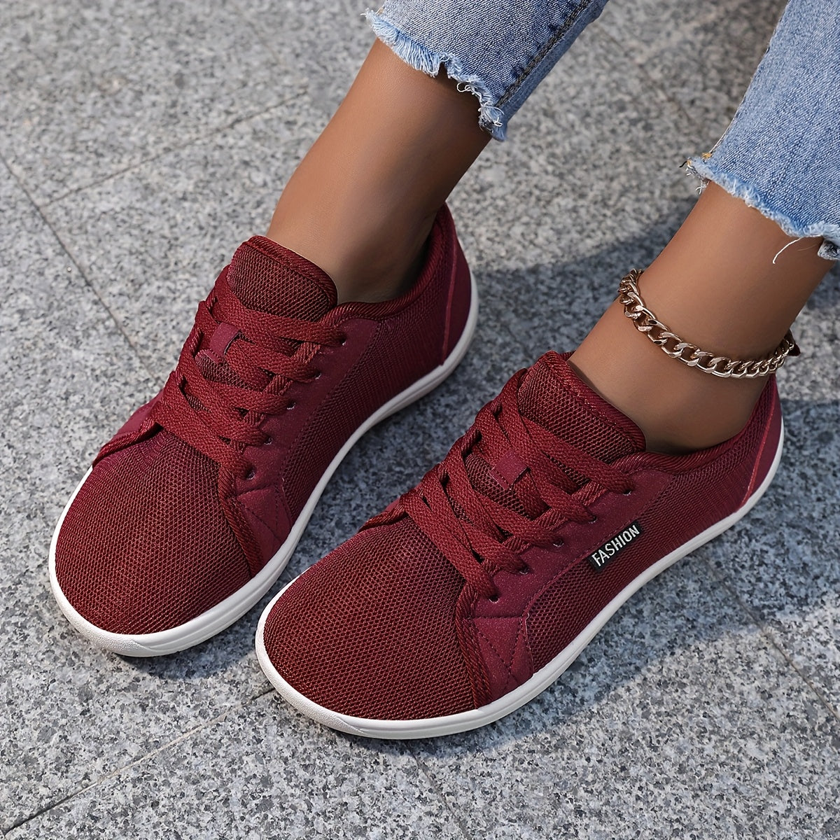Women's Barefoot Shoes • Zero Drop Minimalist Walking - Wide Toe Box • Flexible TPR Sole & Soft Footbed • Low-Top Round Toe for - /Outdoor Wear • Comfortable for Walking, Standing, Errands • Women Shoes, Sneakers