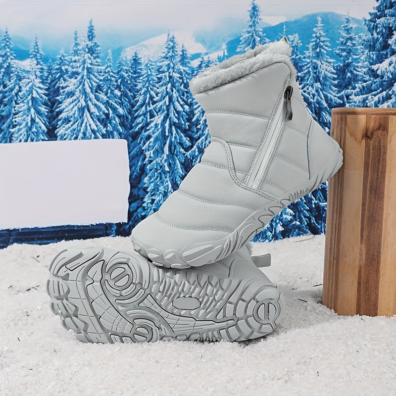 Snow Doll Snow Boots, Winter Baby Toddler Shoes for Boys and Girls, Ankle Protection Functional Shoes, Plush Children's Shoes