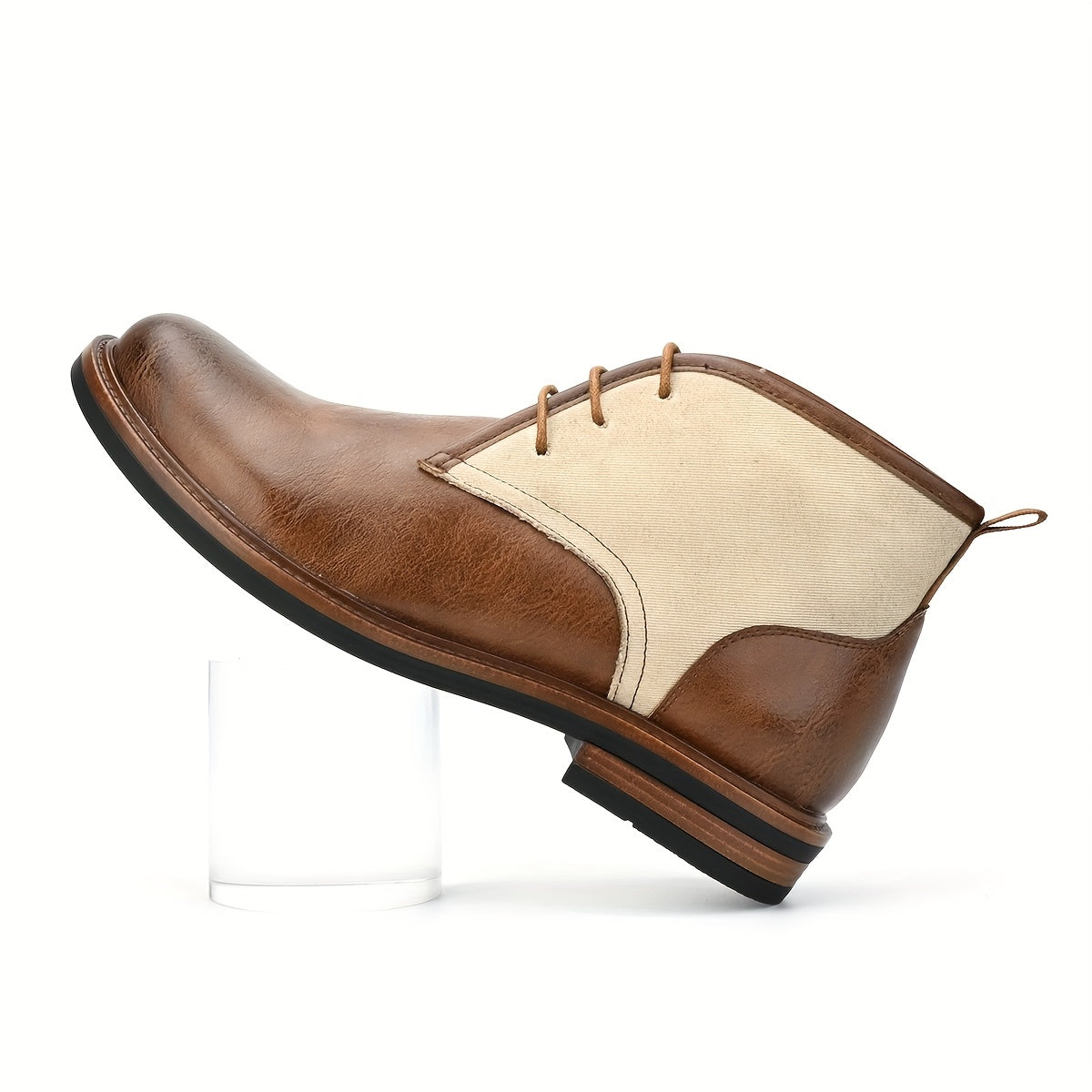 Men'S Retro Work Boots British Style Round Toe Men'S Boots