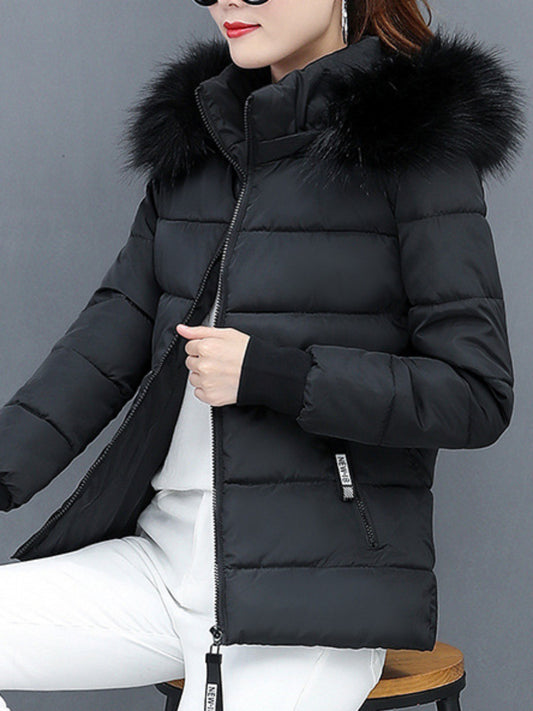 Women's Cold-Weather Padded Jacket- Winter Outerwear, Cold Weather Jacket, Winter Coat, Casual Jacket, Versatile Outerwear, Women's Coat, Zipup Jacket, Layering Essential, Casual Attire