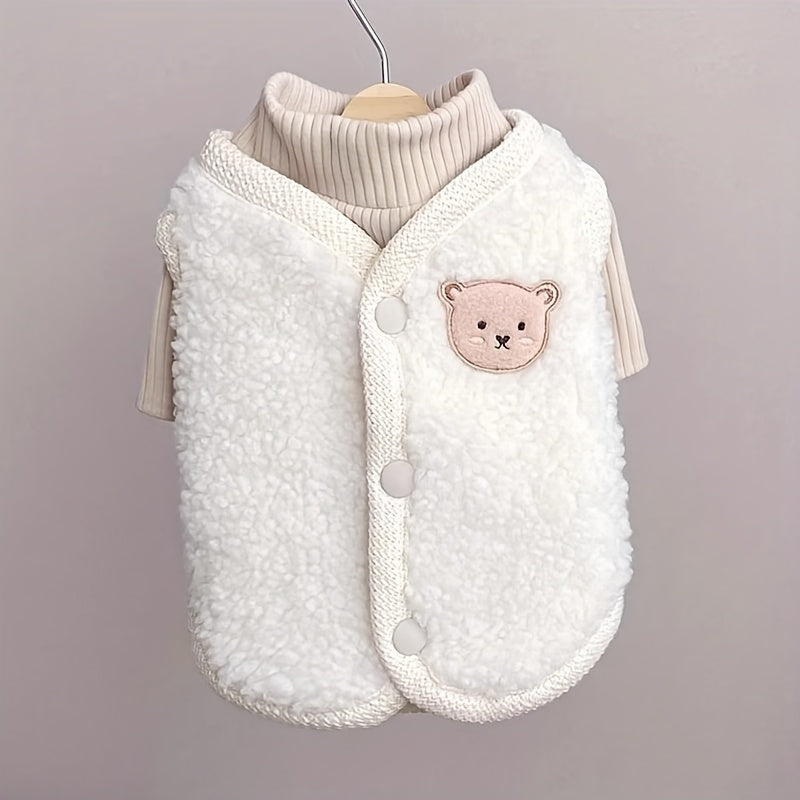 Dog Suit Two Sets Of Cute Wind Dog Clothes Four Seasons Available Winter Thickened Warm Waterproof Windproof Pet Clothes Suitable for Small And Medium-sized Dogs Universal Adjustable Vest