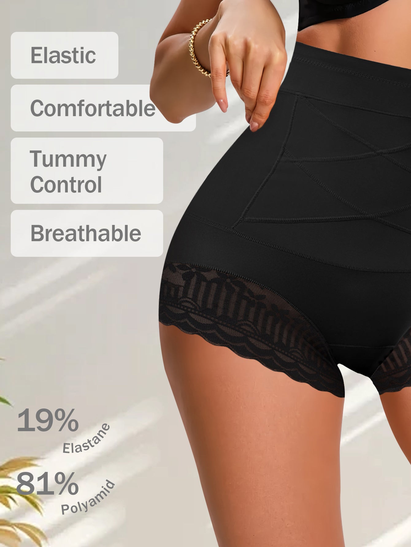 4pcs Women's High-Waisted Seamless Briefs- Tummy Control& Butt Lifting, Soft& Breathable, Invisible Comfort, Elegant Design, Casual Attire, Plus Size Shapewear, Plus Size Briefs Soft No Seam Underwear for Women Xxxl, Panty Pl