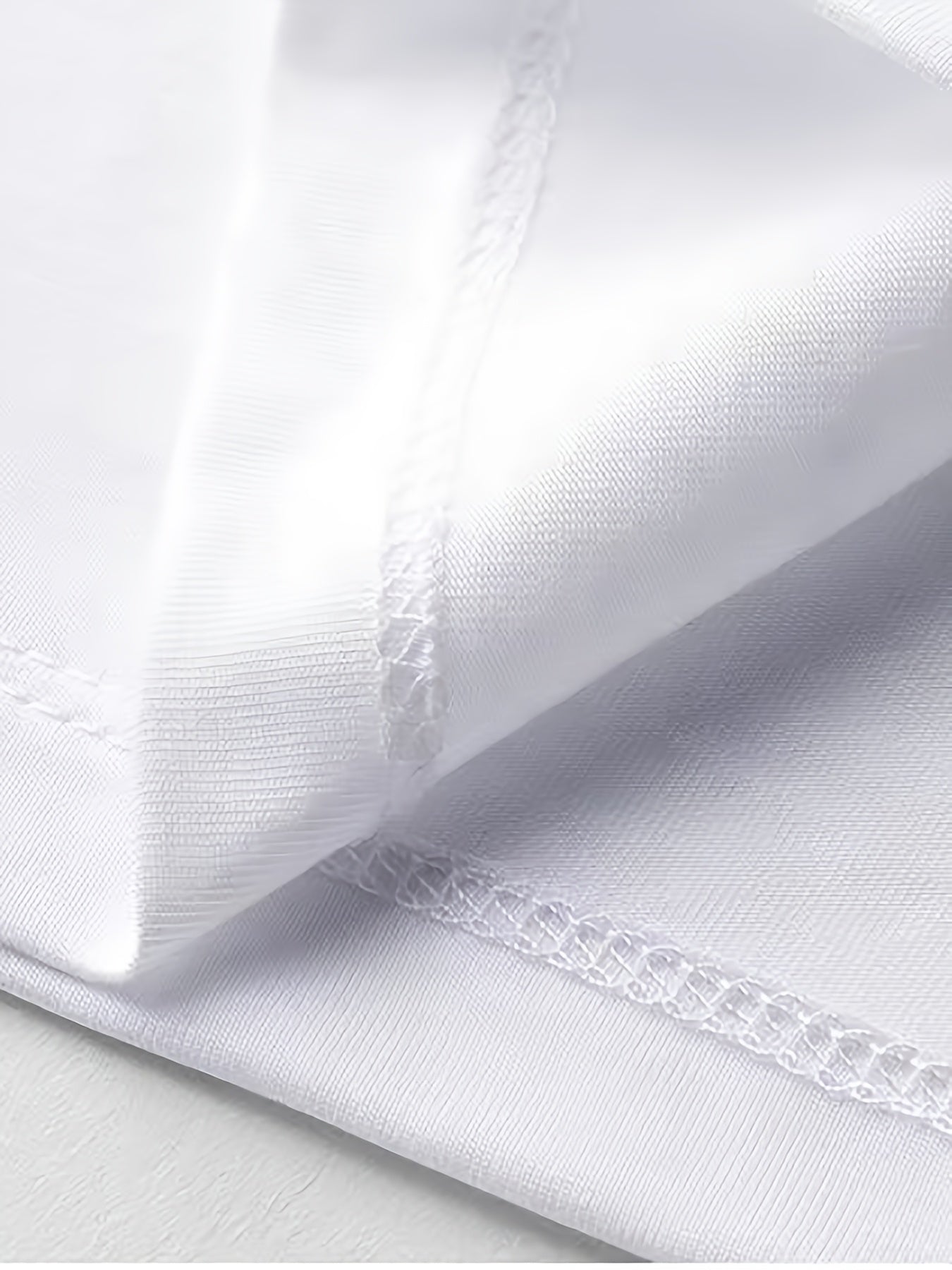 [5pcs Men's White Tees] 5pcs Men's White Solid Color Short-Sleeve T-Shirts - Tight-Fit Breathable Round Neck Gym Basic Tees for Fitness, Underwear & Layering | Year-Round Casual Wear | Bulk Pack for Cost Savings (s/SMen)