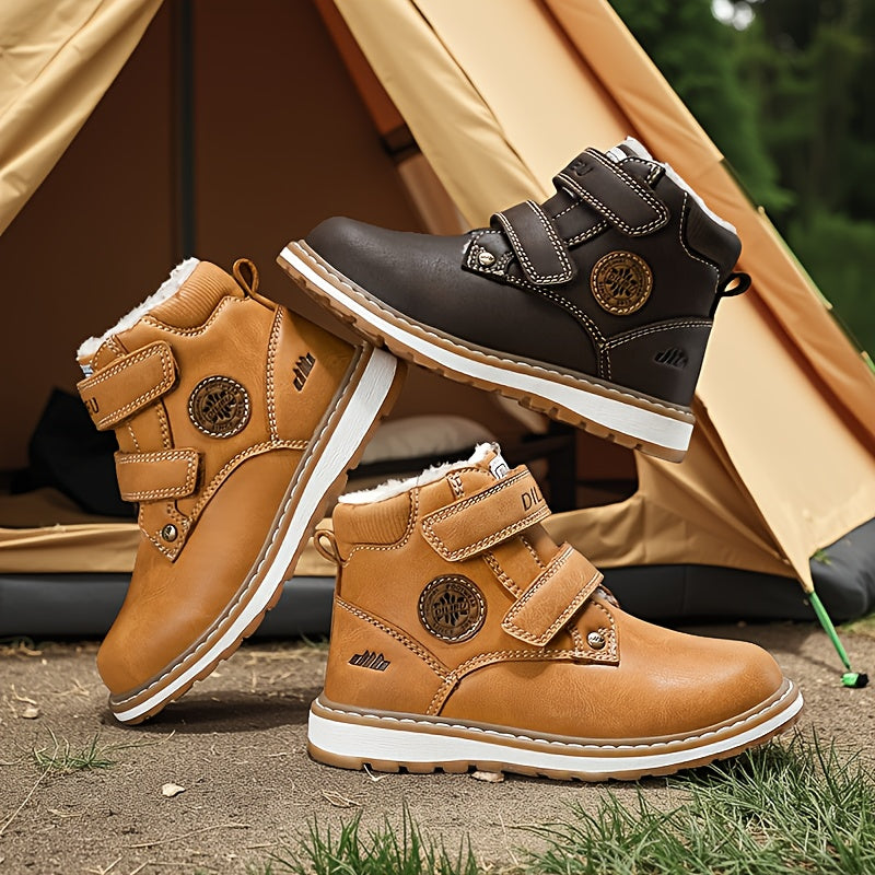 2025 New Small Size Kids' Shoes, Boys Winter Snow Boots, Thickened Mid-Top Fleece-Lined Sneakers for Girls and, Winter Shoes for Kids, Snow Boots Kids High Quality, Kids Snow Shoes, Winter Boots, Snow Boots for Kids