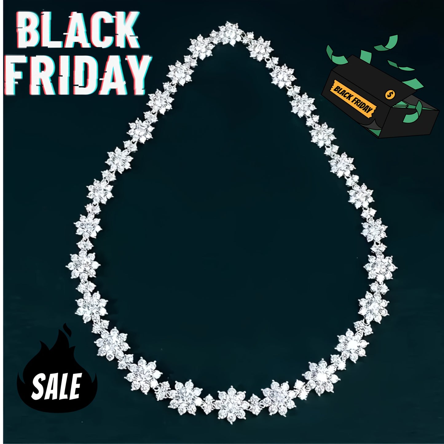 1pc Exquisite 4 carat Moissanite Sunflower Necklace S925 Sterling Silver - exquisite Bohemian design, gift for mom, her, birthday, wedding, anniversary, engagement, graduation - white, elegant, timeless