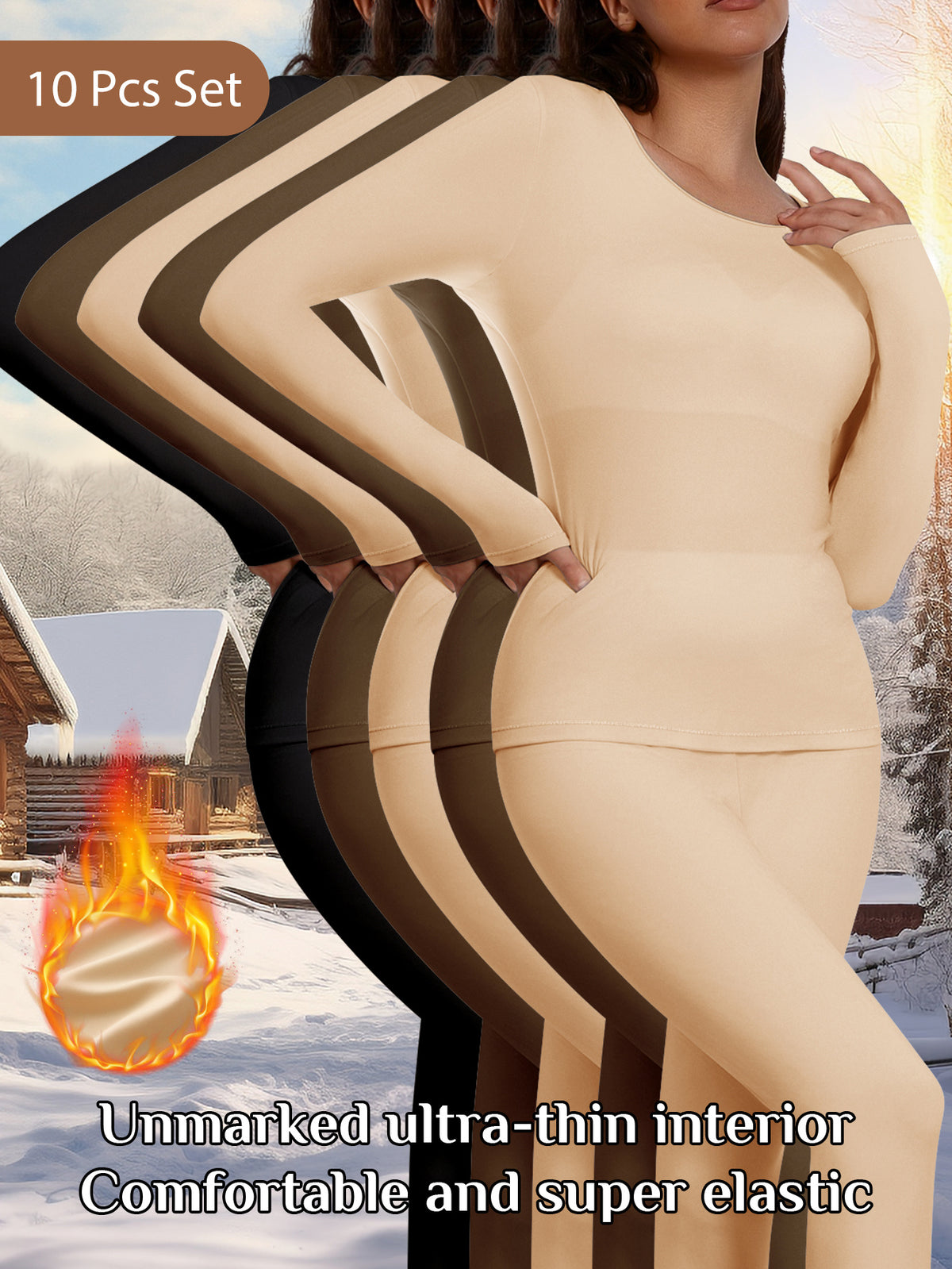10-Pack High- Seamless Tummy Control Bodysuit - Buttery Soft Skin-Friendly Shapewear Suitable for Office, Home & (S-XXL)