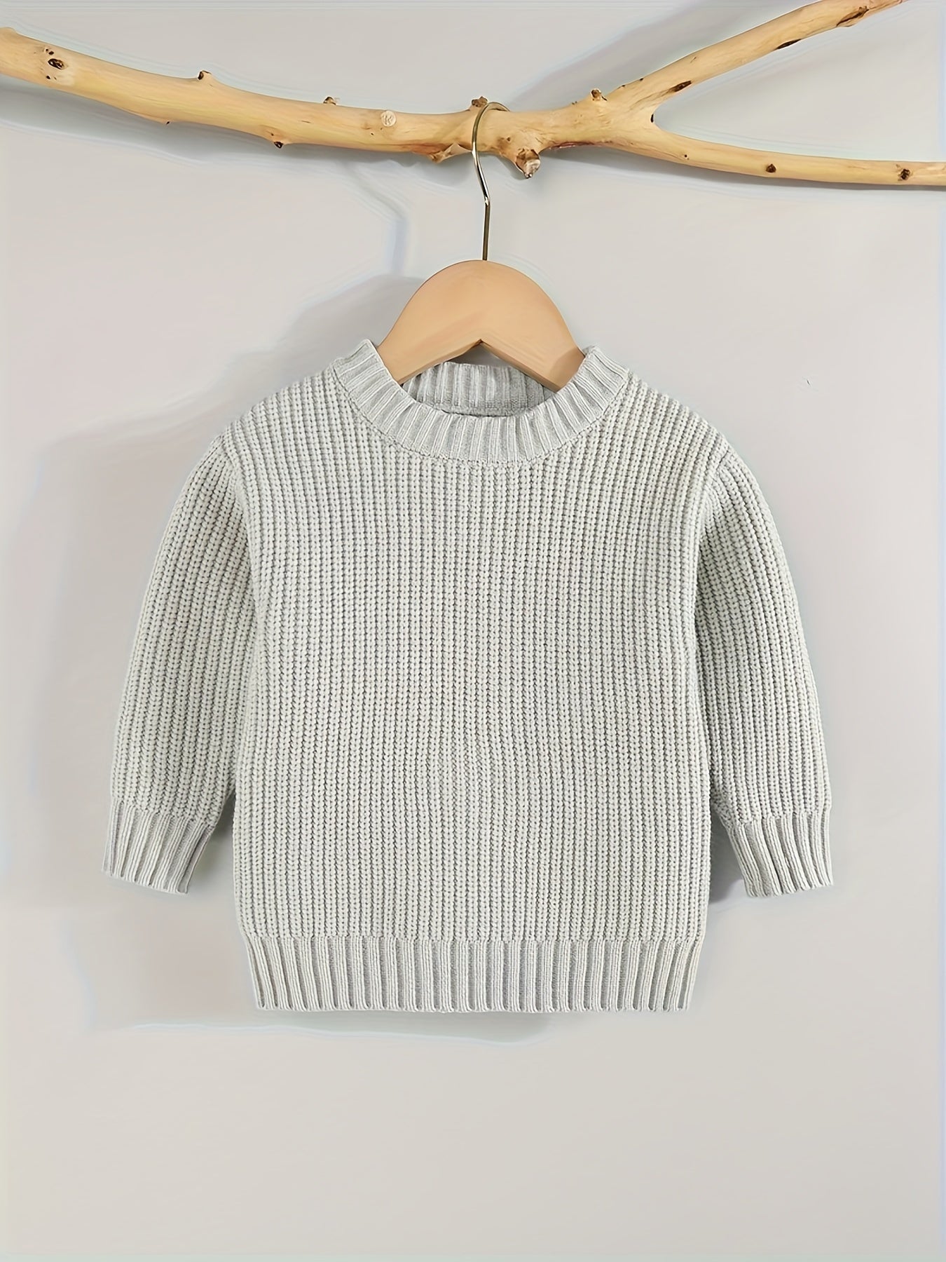 Keep Your Baby Warm And Stylish This Winter with A Knit Sweater Pullover Top!