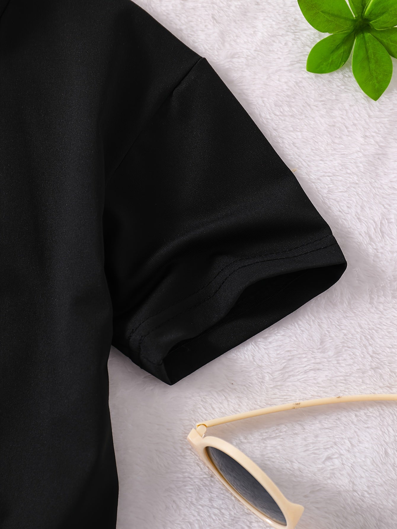 [7pcs Fashion T-shirts] 7pcs Summer Fashion Girls' T-shirts, Comfortable and Skin-friendly, Affordable Short-sleeved Tops with Round Neck