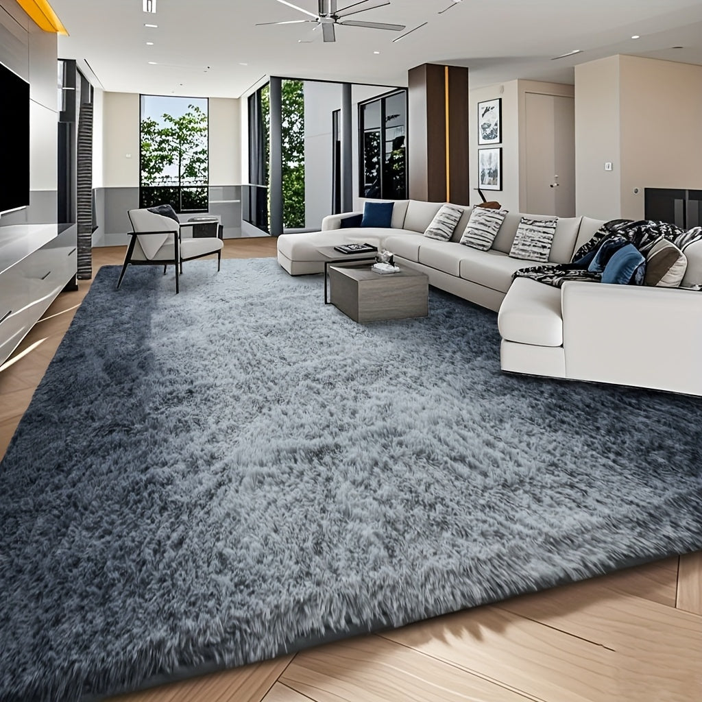 An 8X10 Feet Luxurious Plush Rug Designed for The Living Room, Featuring a Fuzzy Texture, This Large Area Rug Is Fluffy, Modern, And Non-Slip, Making It Perfect for Bedrooms, Study Rooms, Teen Dorms, And As a Home Decor Item
