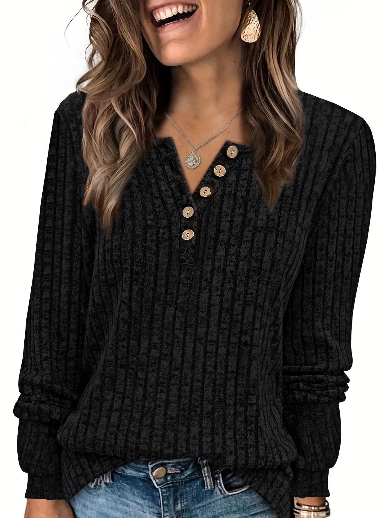 Three-Piece Women's Fashion Long-Sleeve Lightweight Casual Sweater Set with Buttoned T-Shirt for Autumn and Winter