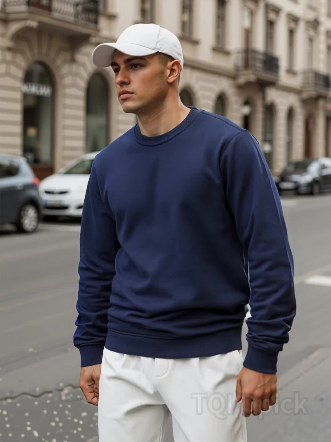 [Three Fleece Pullovers] A Set of Three Men's Solid Color Fleece Crew Neck Casual Pullovers, Featuring a Easy And Stylish Design with Slight Stretch, Suitable for Autumn And Winter. They Are Machine Washable And Can Be Worn L