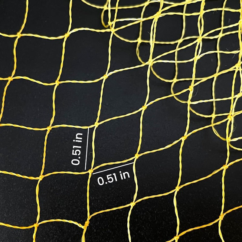 Heavy-Duty Handmade Nylon Multifilament Casting Net with 3/8” Mesh, Zinc-Weighted Sinkers & Saltwater/Corrosion Resistant - 3ft/4ft/6ft/8ft/10ft/12ft Hand Throw Net for Bait Fish, Freshwater/Saltwater Fishing (Commercial &