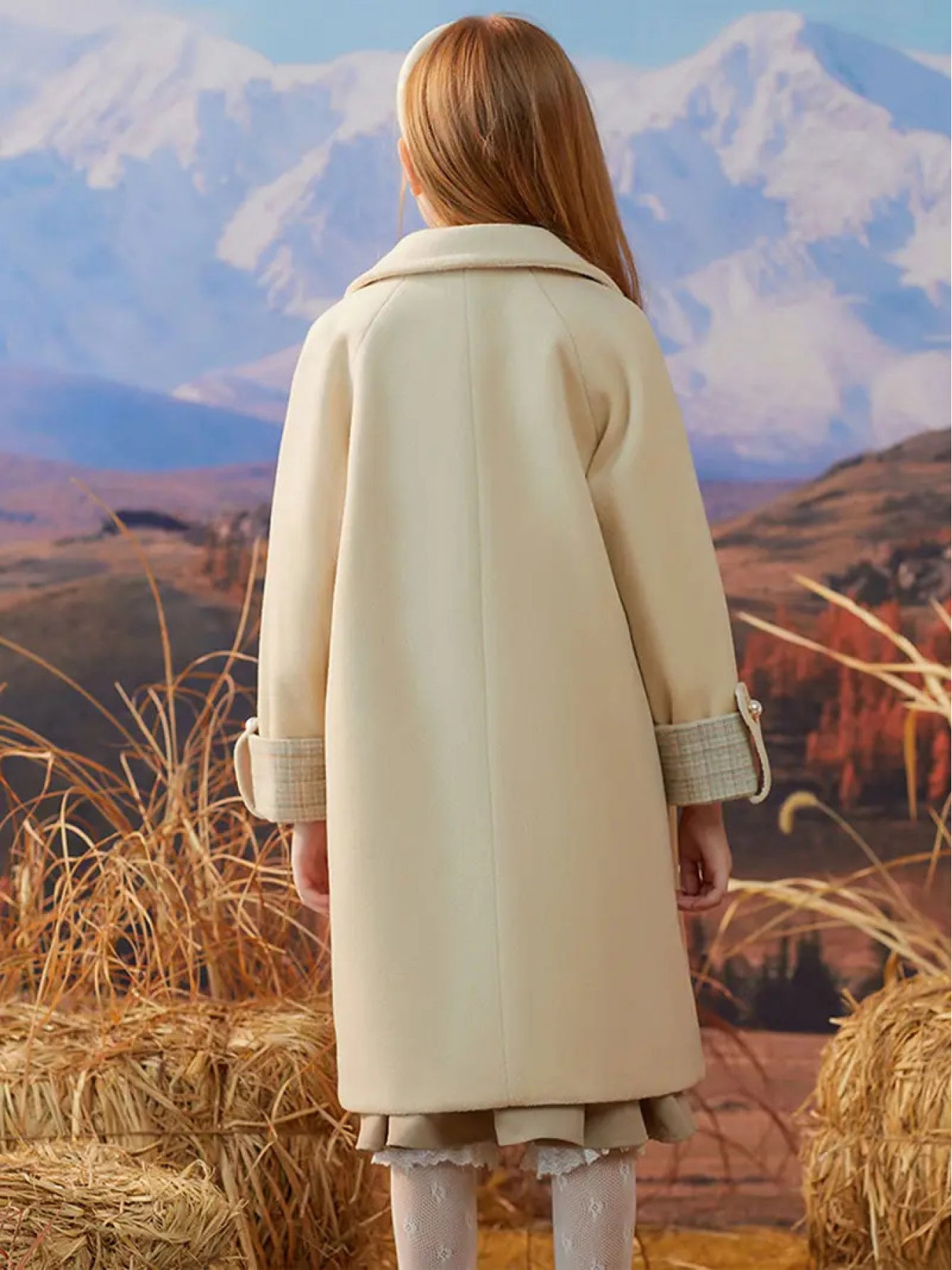 Clothing, Girls' Clothing, Clothing, Teen Girl Clothing, Girls' Fall Winter Clothing, Girls' Outfits. New Girls' Long Plush Coat, Kids' Warm Thick Plush Jacket. Pairs Well With Dresses Or Pants For An Elegant Look.