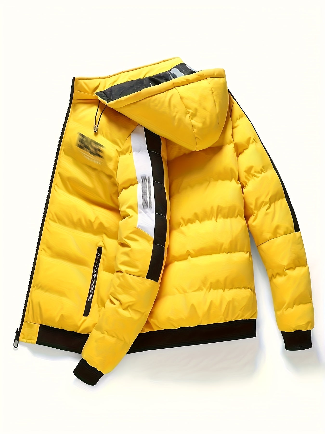 Men'S Coat Thickened Warm Hooded Windproof Winter Coat, 1pc Can Be Worn In Two Ways, Suitable For Outdoor Activities Men'S Casual Soft Shell Jacket