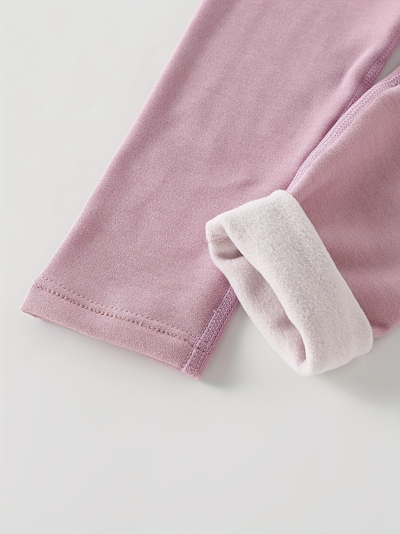 [Winter Warmth Leggings] 5pcs Girls' Winter Warmth Leggings - High-Waisted Stretchy Skinny-Fit Tights | Elastic Waistband, Solid Color Long Pants for Yoga, Casual & Outdoor Wear, Versatile Sister Matching Outfits