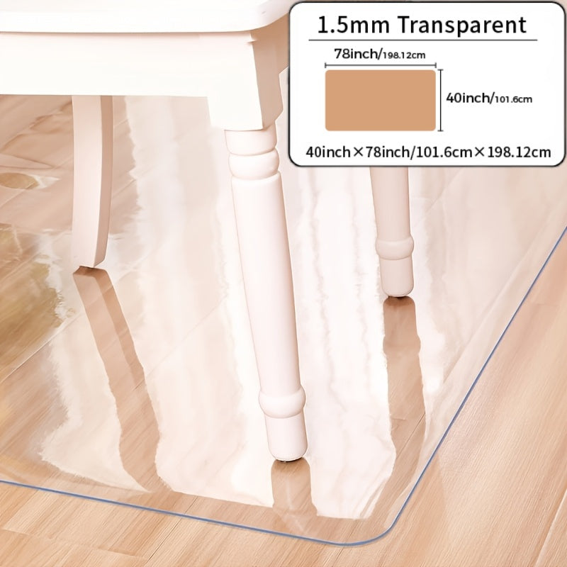 2026 Newly Upgraded Office Chair Mat | PVC Floor Protector, Non-Marking, Suitable for Wooden and Multi-Surface Hard Floors in Living Rooms, Offices, and Studies