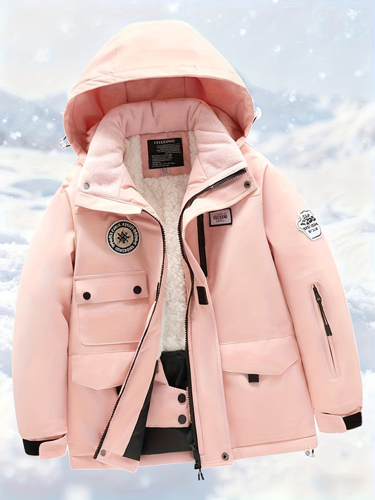 Kids Ski Suit Set, Heavy Duty Warm Boys&Girls Snowsuit with Lining, Windproof Ski Jacket&Pants, Thermal Insulated Outdoor Ski Gear, Winter Snow Wear for Children Toddlers&Youth, Multi-Color Available