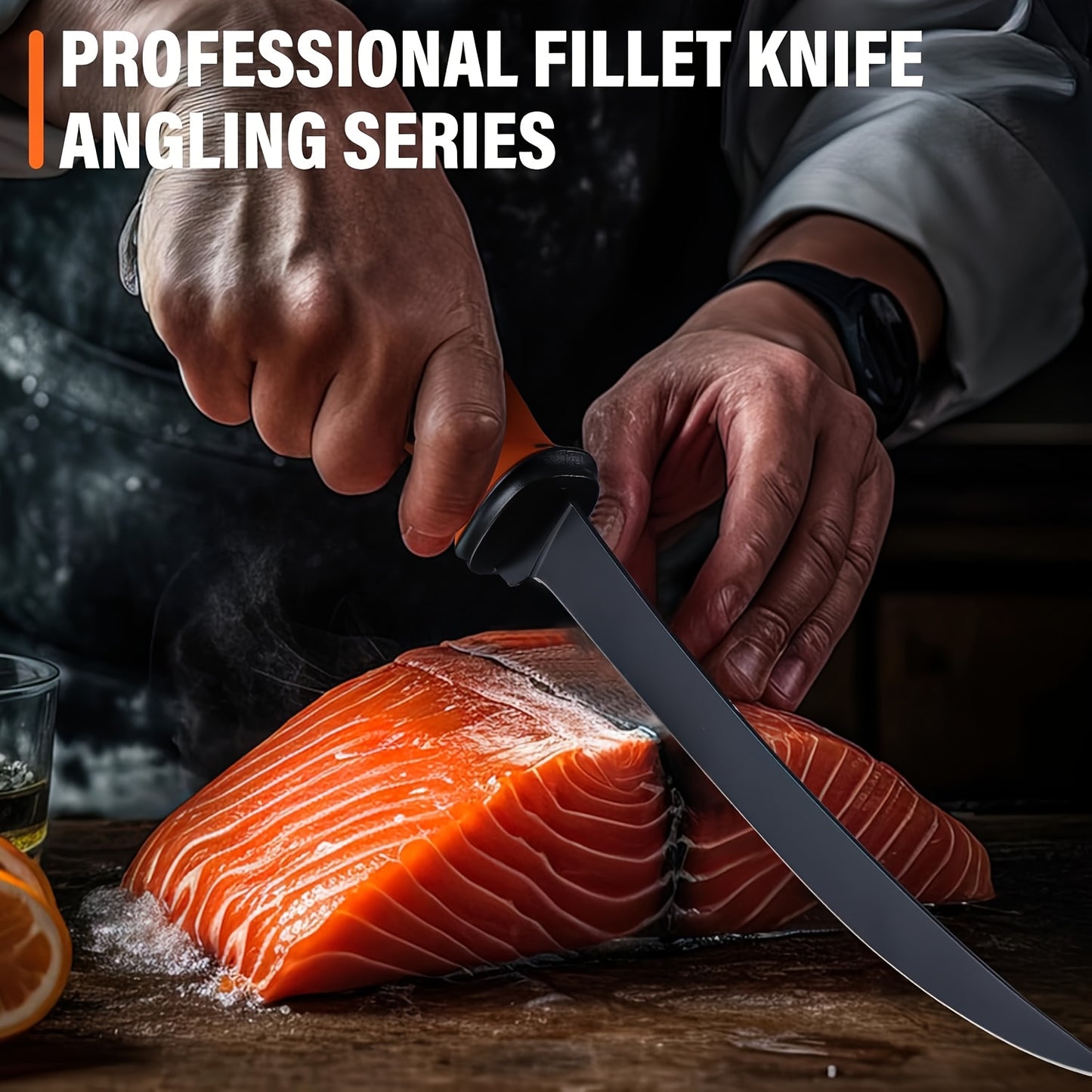 Filleting Knife Set - 4pcs Fishing Knife 5Cr15Mov Knife And Bait Knife With Protective Sheath, Sharp Blade For Meat Cutting, Non-Slip Handles Trimming Knife With Storage Bag Ideal As Mens Gifts