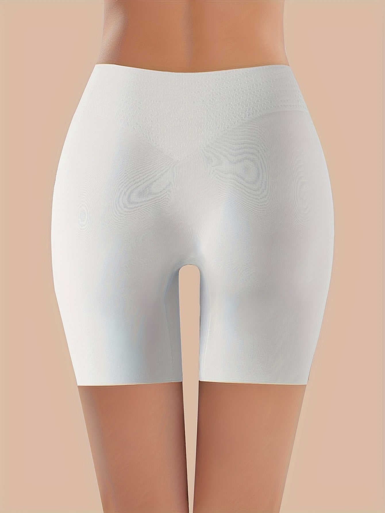 3pcs Women's High-Waisted Tummy Control Underwear - 2-in-1 Butt Lifting & Belly Panties, Seamless Anti-Leak Cycling Sports Briefs (Beige/White/Black) - Breathable Gym, Workout & Everyday Shaping Shorts
