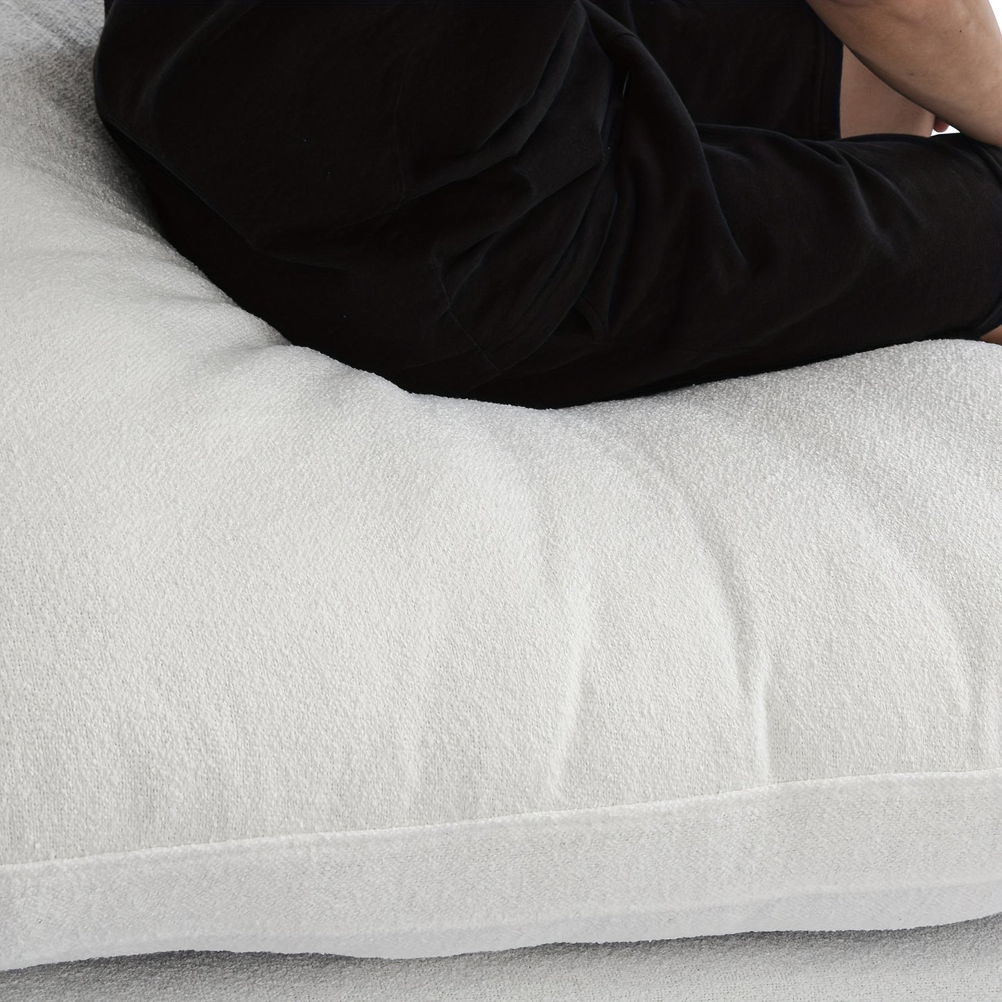 Cloud Modular Sectional Sofa Couch, Oversized Couch 8 Seater Sofa, 160.6" U Shaped Convertible Couches with Storage Ottoman for Living Room, Deep Sofa Couches, Sofa Covers Washable&Replaceable(White)