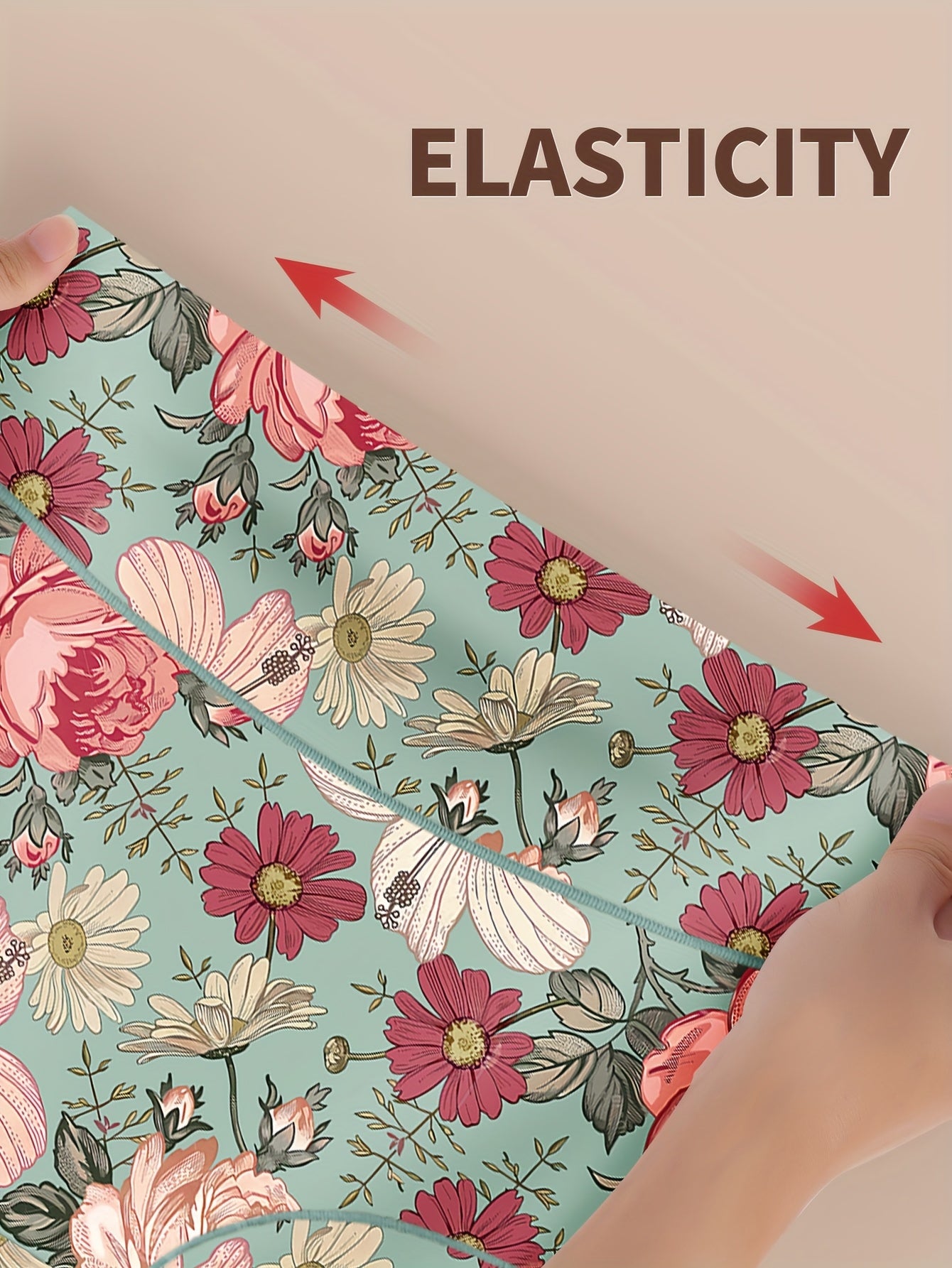 [5-Pack MIOTAN Underwear] MIOTAN 5-Pack Women's High-Waisted Underwear | Tummy Control, Butt Lift, Floral Print, Soft Breathable Triangle Briefs | Elegant, Durable, Stylish Lingerie, Lightweight Material, Comfort Seekers