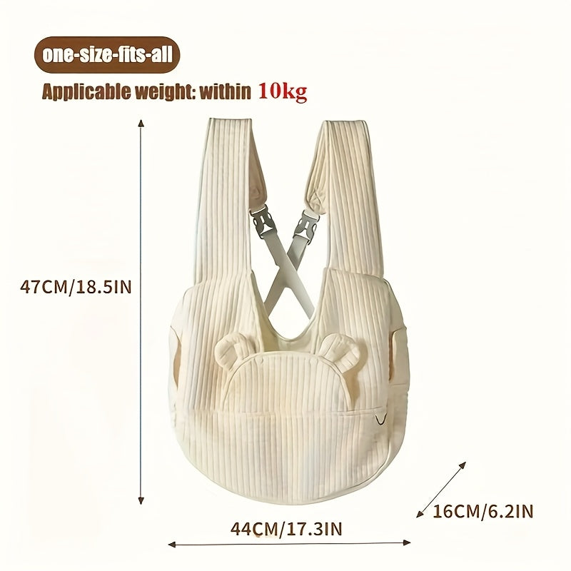 Extra-Large Fluffybaby Dog Sling Carrier - Winter Pet Bag With Cotton Lining, & Breathable Design Small Dog Carrier Bag Medium Dog Carrier Bag