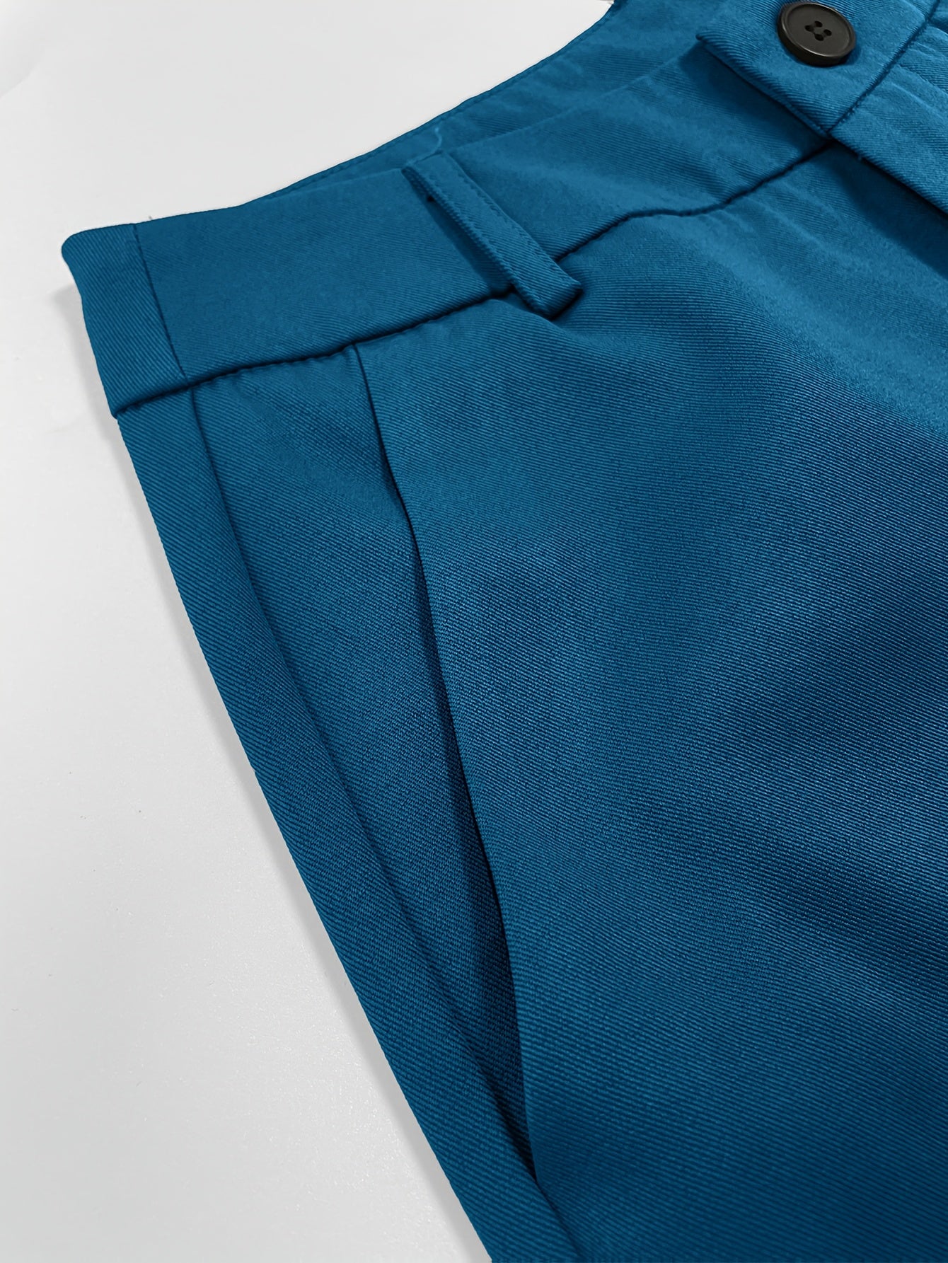 Fashionable Retro Women'S Suit Pants, Casual Daily Commute Professional Solid Color Women'S Trousers, Suitable for All Seasons, Non-Elastic Straight-Leg Trousers (No Belt)