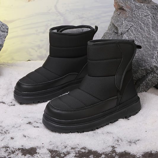 Winter New Arrival Boys and Girls Snow Boots, Thickened Warm Shoes, Medium and Large Kids Thickened -Lined Boots, High-Top Boots for Boys and Girls