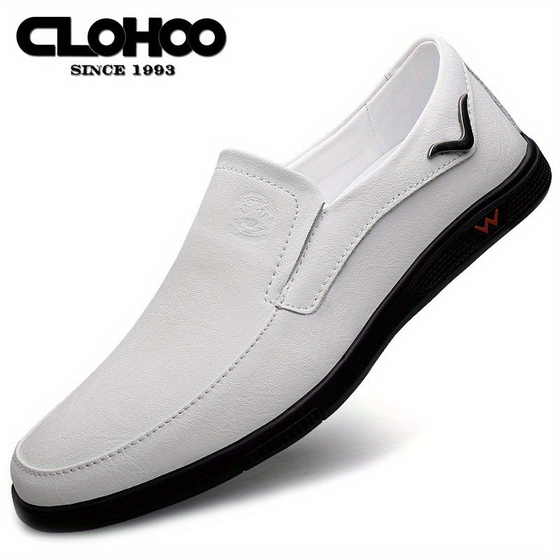 CLOHOO Men's Anti-Slip Fashion Slip-On Casual Shoes