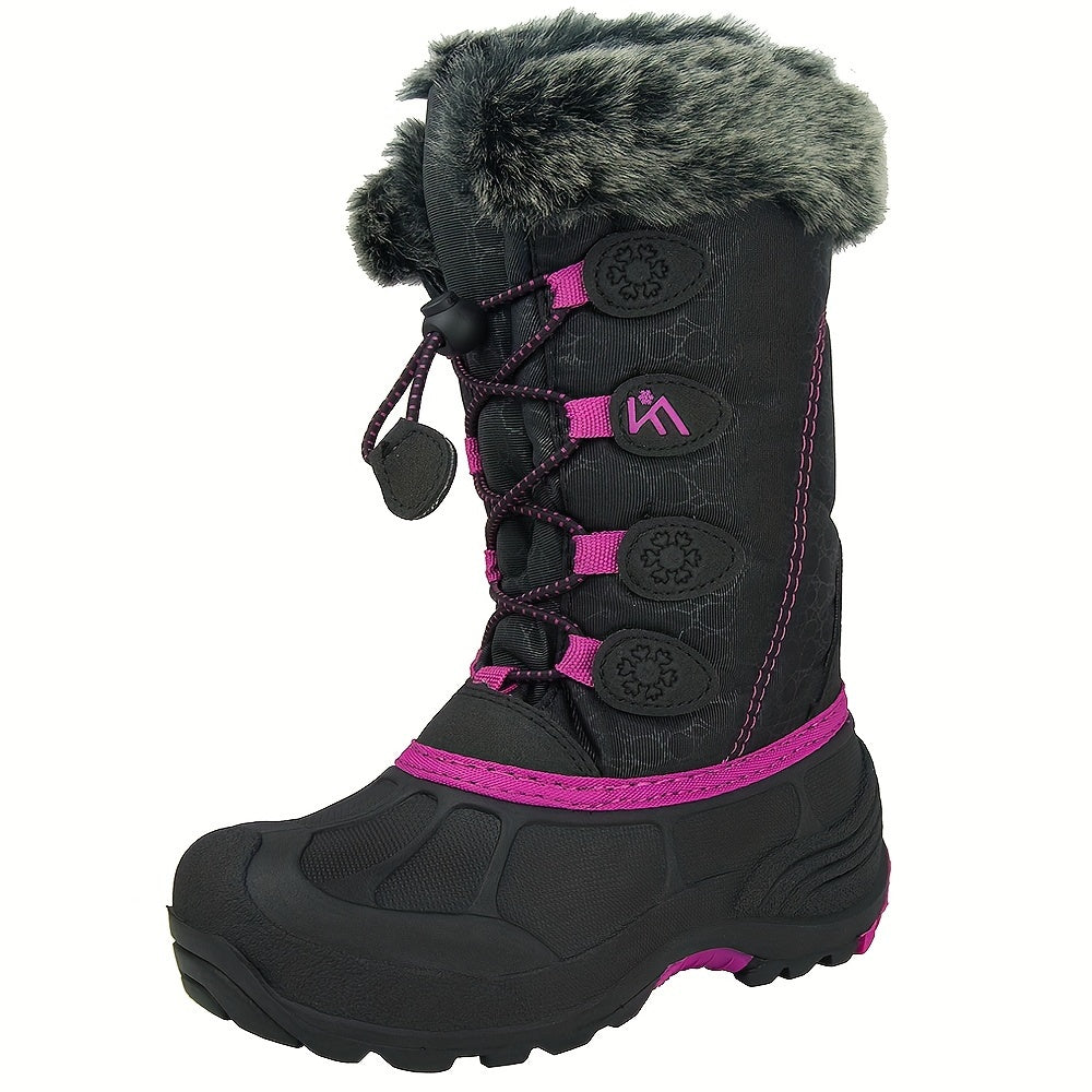 ICEFACE Kids Winter Snow Boots Warm Mid-Calf Anti-Slip, Boys Shoes, Girls Shoes, Girls Winter Boots, Shoes For Girls, Toddler Boots, Toddler Shoes, Bottes Pour Enfants Filles, Girls Slippers, Toddler Slippers, Girl Slippers,
