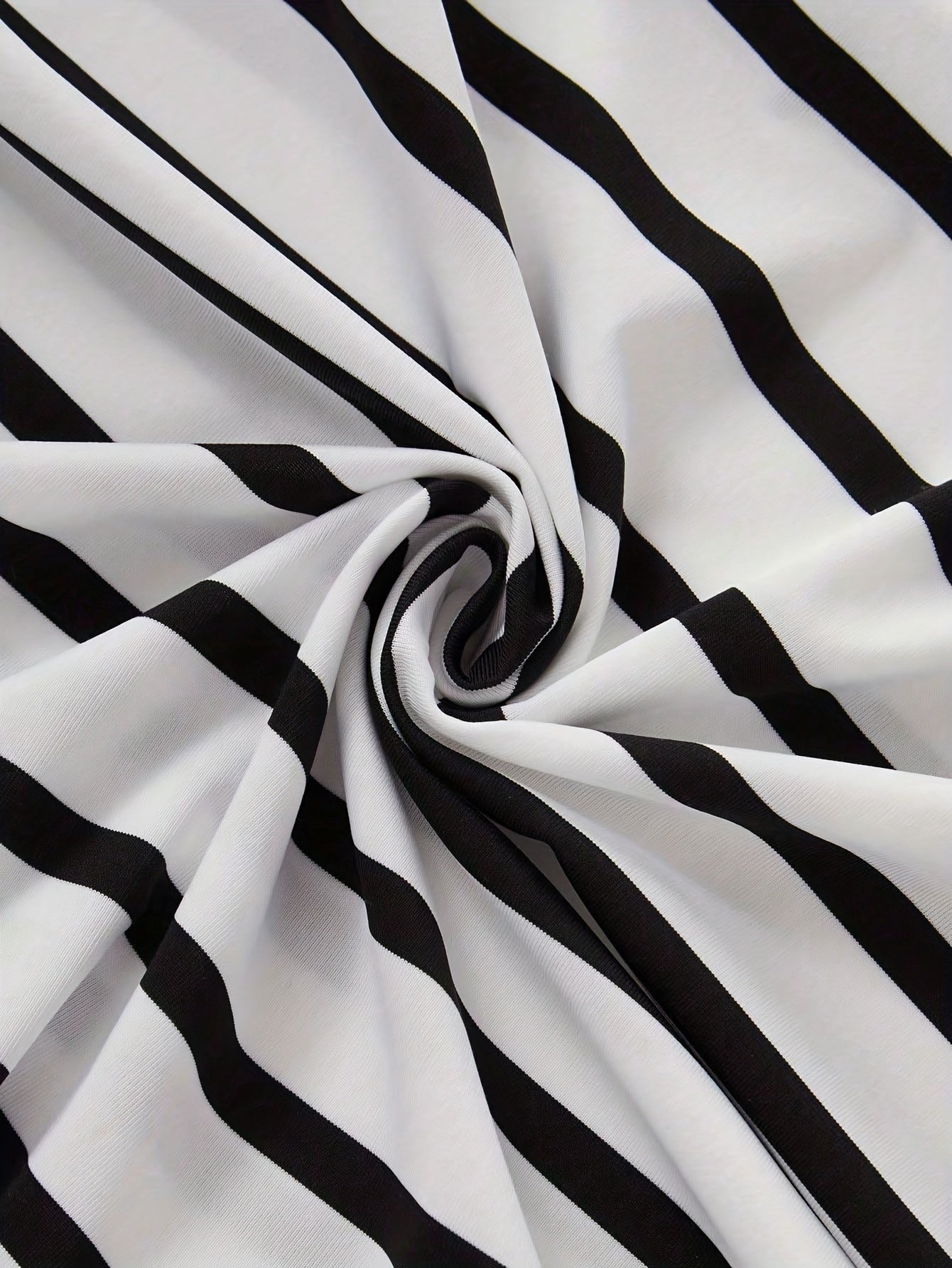 3pcs Set, Striped Short Sleeve Crew Neck Top and Shorts  Set, Casual Style