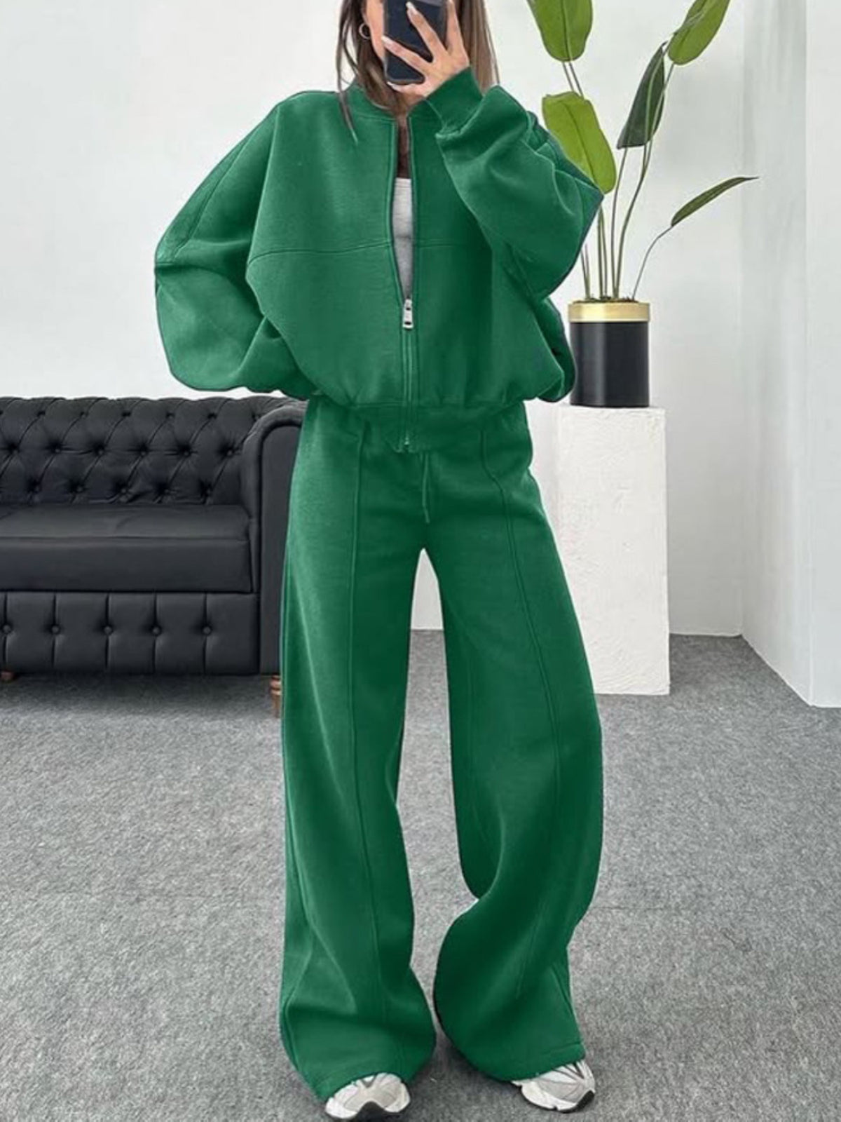 Trending Two Piece Set- Street Style Cardigan& Pants Women's Fall Winter Must-Have