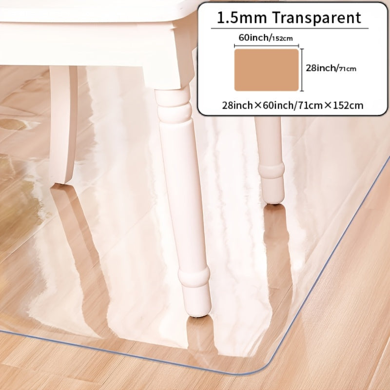 2026 Newly Upgraded Office Chair Mat | PVC Floor Protector, Non-Marking, Suitable for Wooden and Multi-Surface Hard Floors in Living Rooms, Offices, and Studies