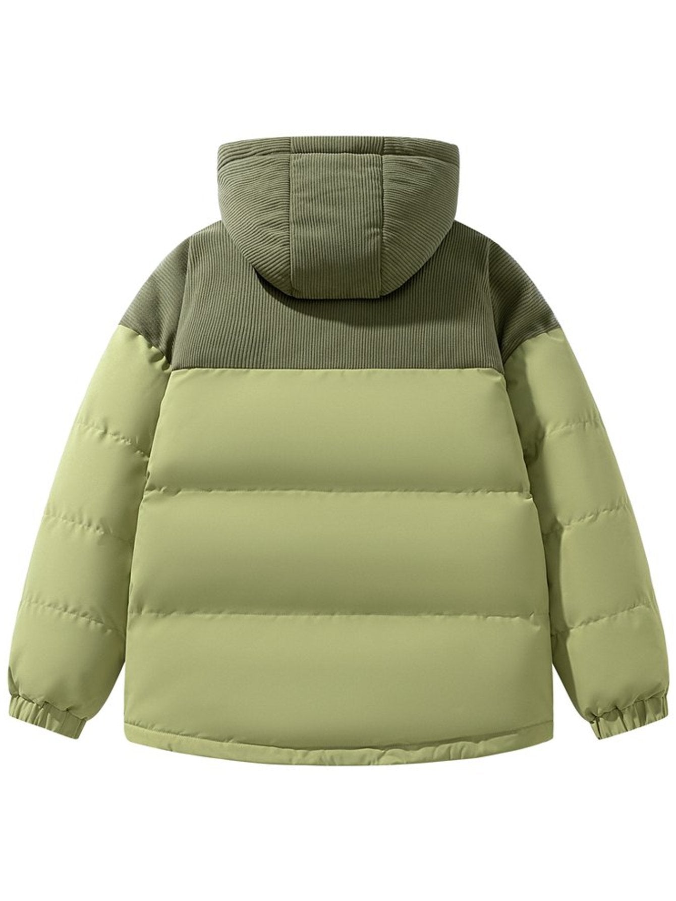 2025 New Winter Warmth-Resistant Coat | Thick Casual Fashionable Hooded Jacket with Zipper, Fiber, Regular Length, Long Sleeves