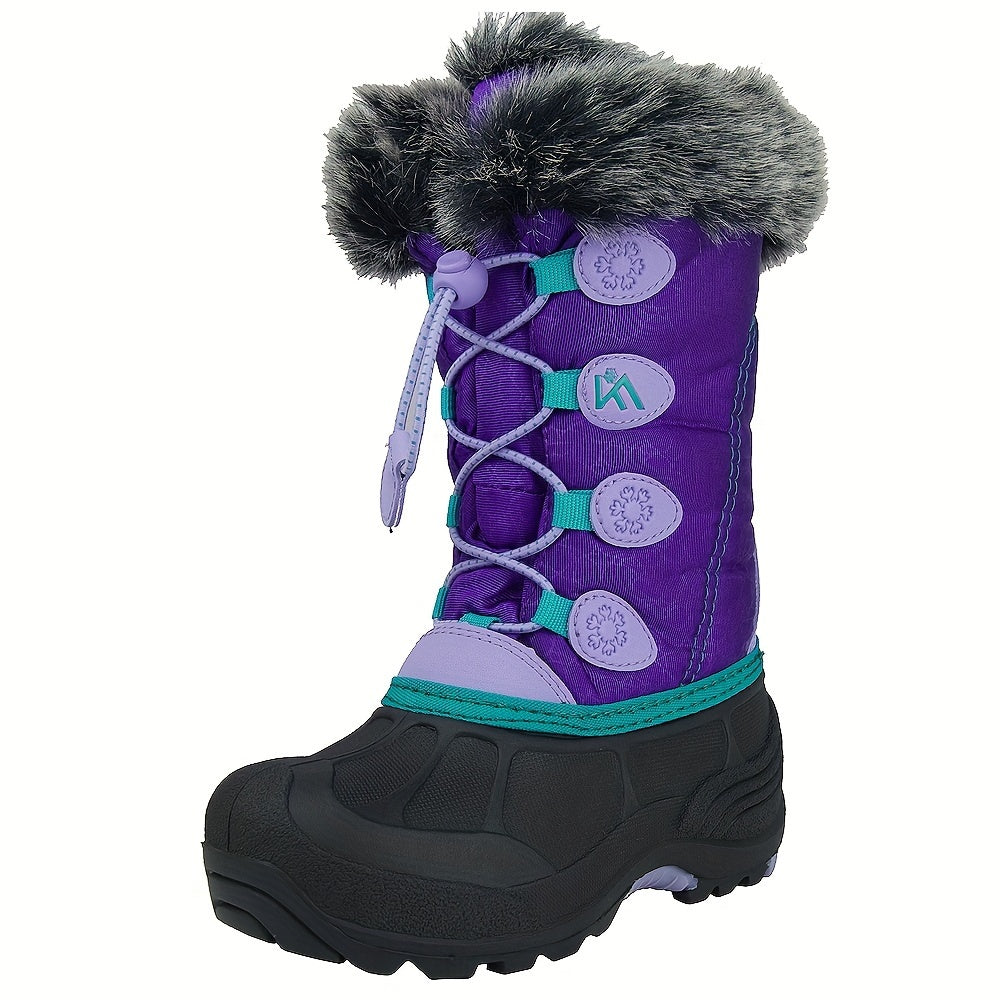 ICEFACE Kids Winter Snow Boots Warm Mid-Calf Anti-Slip, Boys Shoes, Girls Shoes, Girls Winter Boots, Shoes For Girls, Toddler Boots, Toddler Shoes, Bottes Pour Enfants Filles, Girls Slippers, Toddler Slippers, Girl Slippers,
