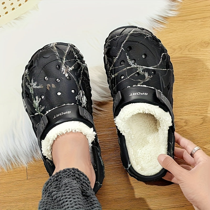 New Slippers for Men, Winter Indoor Home Warm Anti-Slip Slippers