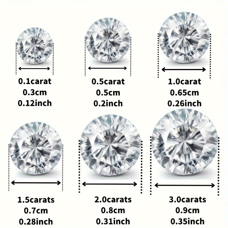 Elegant New 925 Silver Set Moissanite Europe and The United States Men and Women Classic Earrings Daily Wear, Festivals, Birthdays, Anniversaries Party, Christmas, Thanksgiving Day to Give The Best Gift Choice for Family and