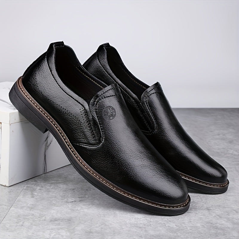 [Breathable Split Loafers] Breathable CLOHOO Men's Split Loafers - Comfortable Slip-On Casual Shoes with Soft Rubber Sole for All Seasons