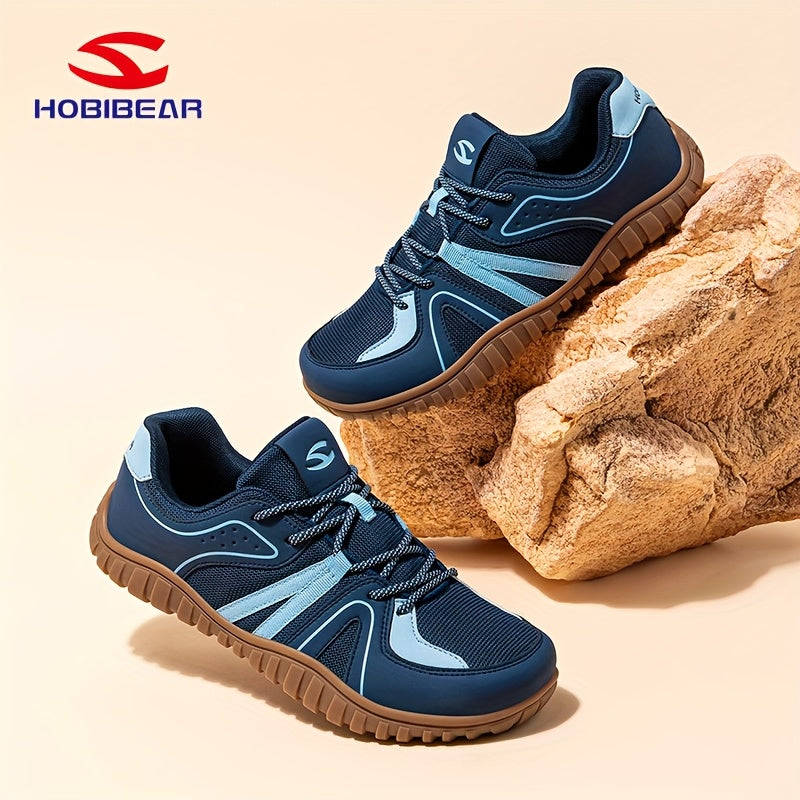 HOBIBEAR Men's 4E Wide Toe Barefoot Shoes for Squats And Deadlifts, New 2025 Spring And Autumn Specialized Training Shoes for Strength Fitness, Suitable for Wide And Chubby Feet, Business Casual Shoes