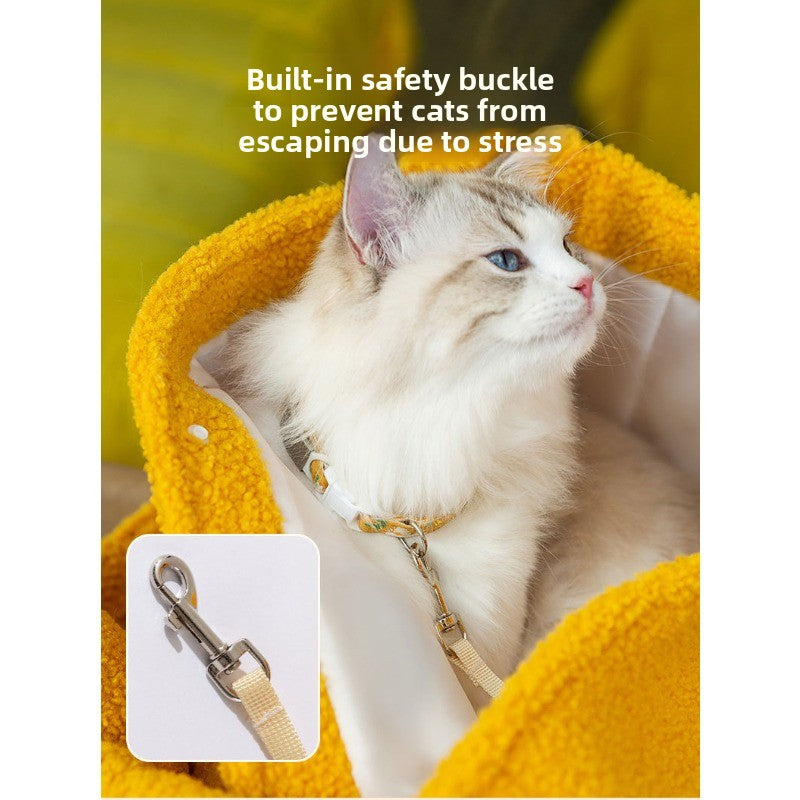 -like Giraffe & Small Dog Backpack Carrier - Warm Winter Pet Coat Jacket for Cats & Small Dogs, Zippered Vest with Giraffe Humps, Cozy Outdoor Costume for, Shopping, Walks (Suitable for Small & Large Breeds)