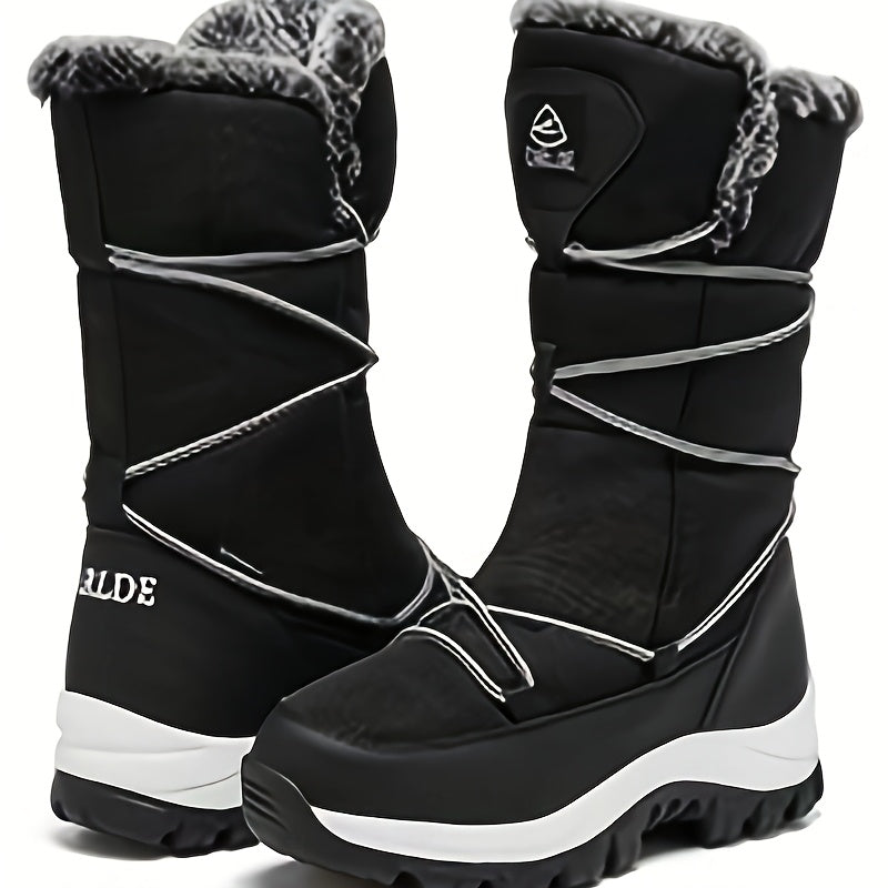 Women'S Winter Snow Boots Lightweight Warm faux fur Lined Mid-Calf Booties